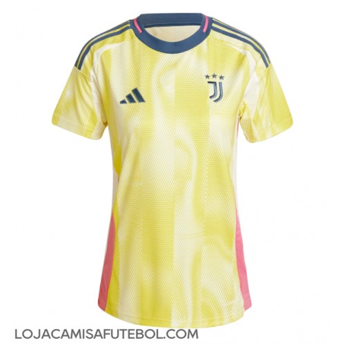 Camisa de Futebol Juventus Equipamento Secundário Mulheres 2024-25 Manga Curta